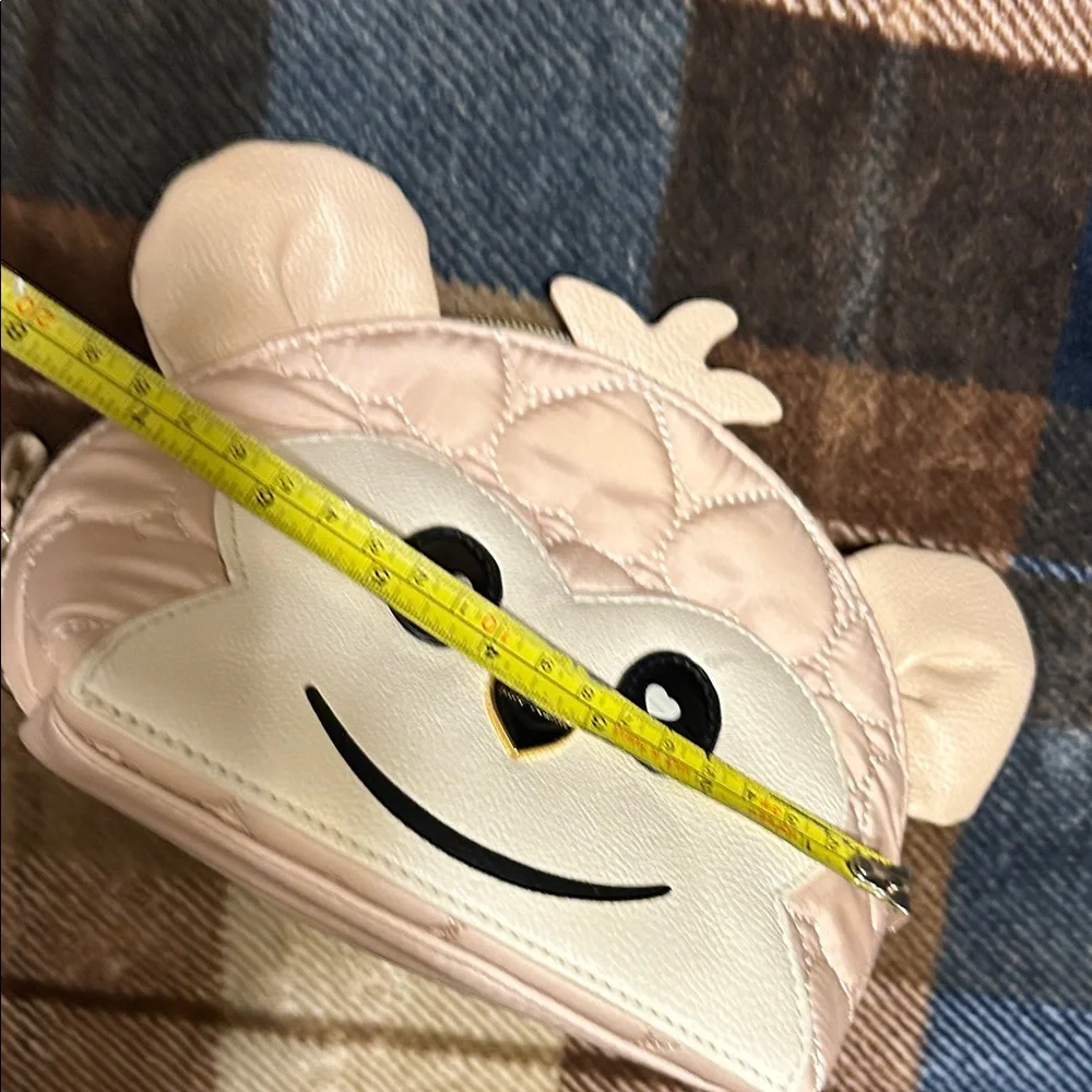 Betsey Johnson Pink Monkey Face Quilted Bag givie - Picture 8 of 14